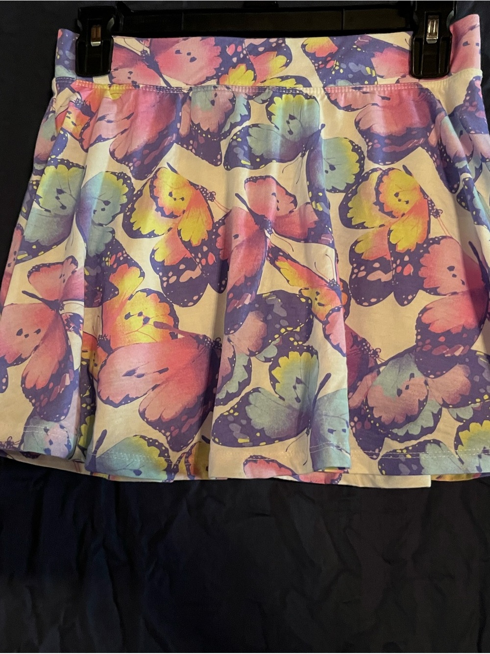 Place Pastel Butterfly Circle Skirt in Pink, Purple, Yellow, Blue